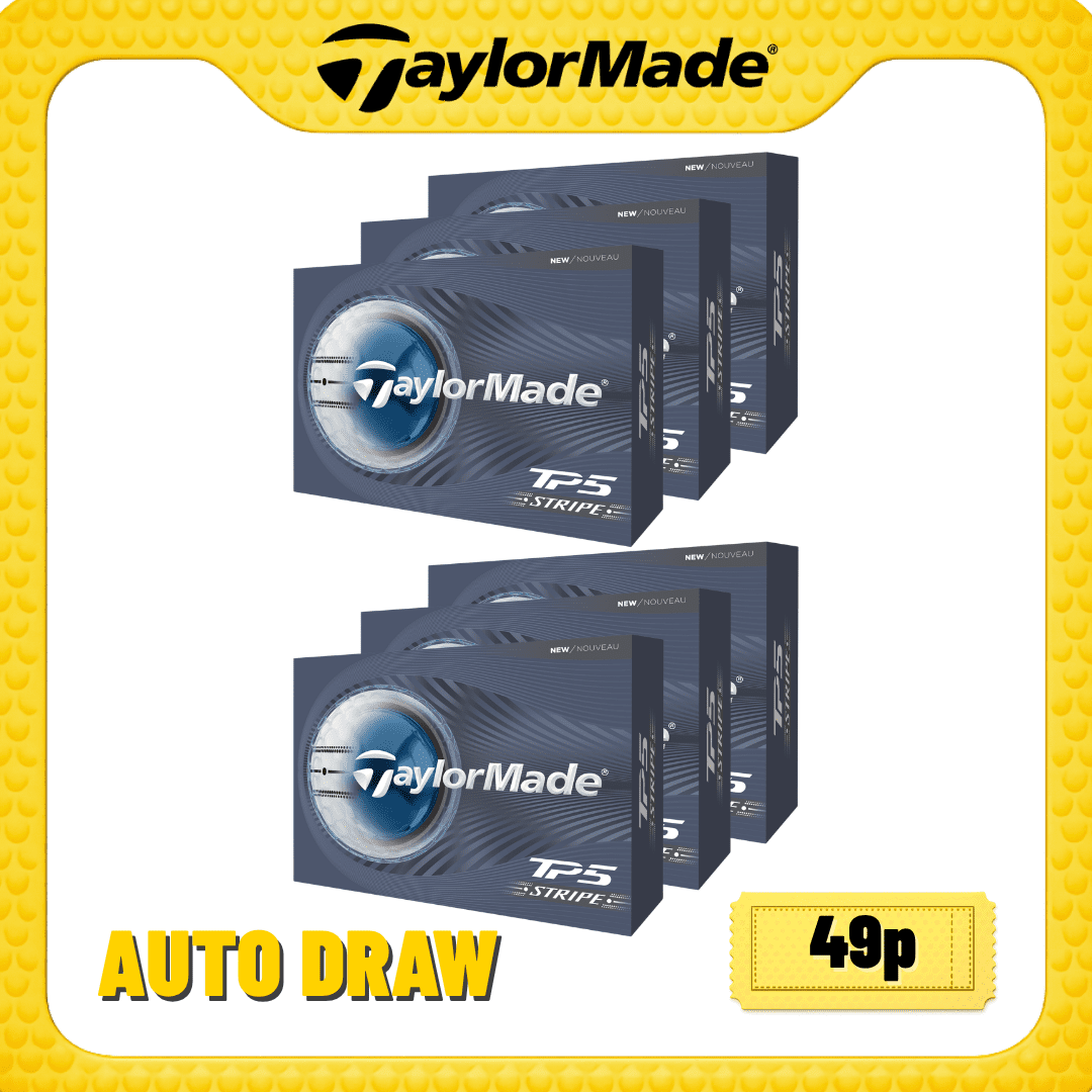 | AUTO DRAW | WIN x6 DOZEN TAYLORMADE 2026 TP5 STRIPE GOLF BALLS #1 | ENDING TODAY |