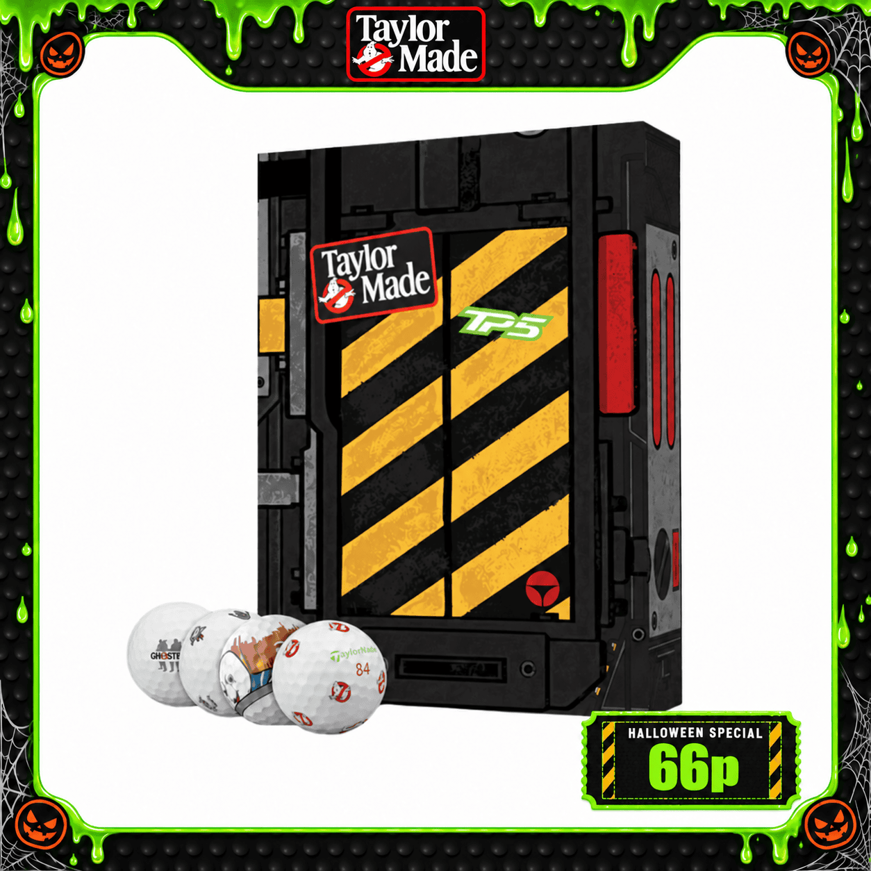 WIN X2 DOZEN LTD EDITION THE GHOST TRAP TP5 TAYLORMADE X GHOSTBUSTER GOLF BALLS #1